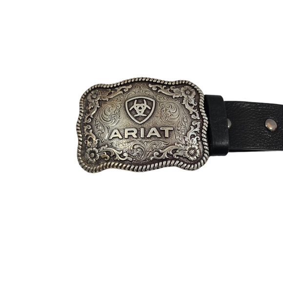 ARIAT BEADED WESTERN LEATHER BELT WITH BUCKLE - Picture 8 of 15